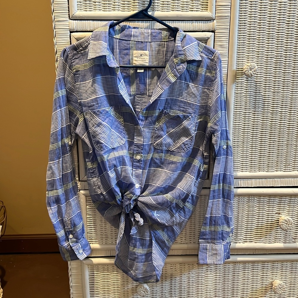 American Eagle Vintage Boyfriend Blouse